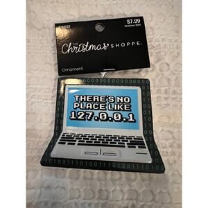 New There’s No Place Like Home Computer PC Christmas Ornament Oz